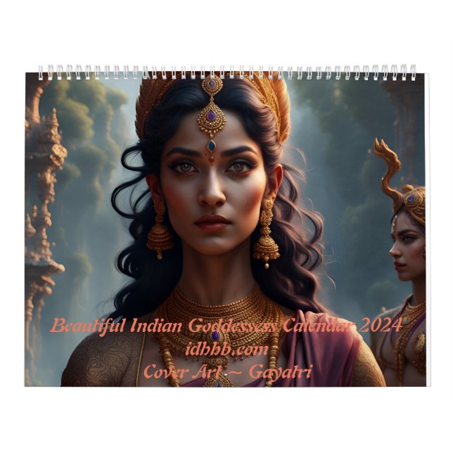 Beautiful Indian Goddesses 2024 Calendar (Cover)