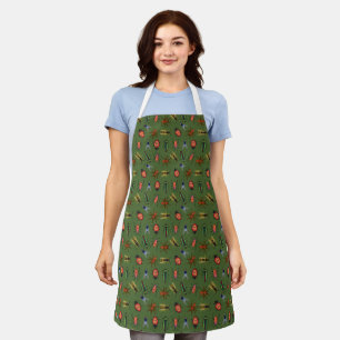 Beautiful Insects Pattern Apron