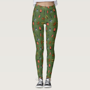 Beautiful Insects Pattern Leggings