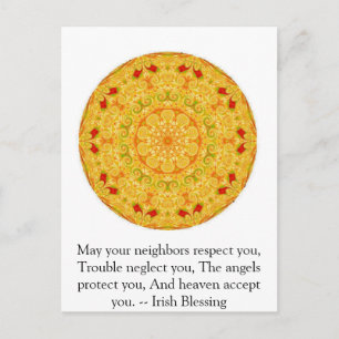 Beautiful Irish Blessing - IRELAND Postcard