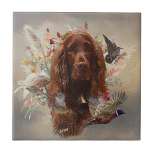 Beautiful Irish Red Setter Tile