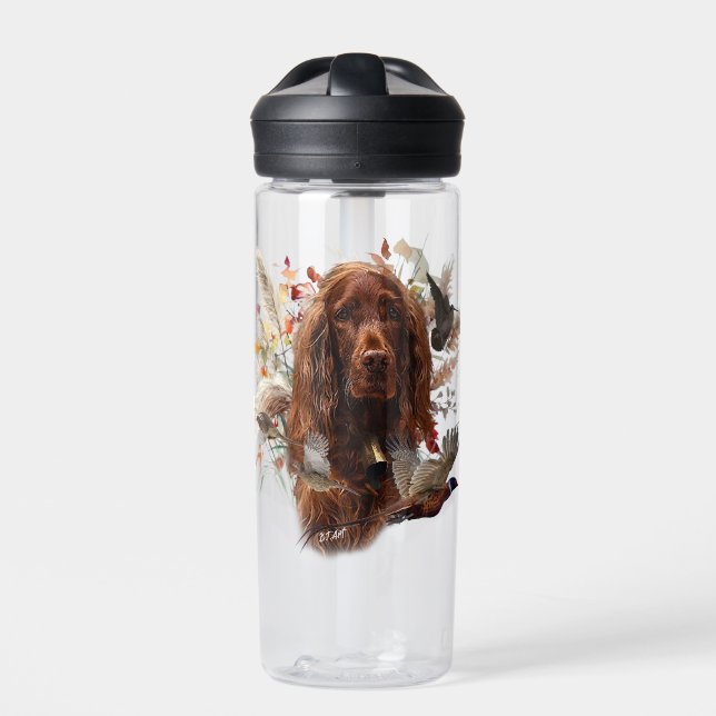 Beautiful Irish Red Setter Water Bottle (Front)