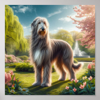 beautiful Irish Wolfhound Poster