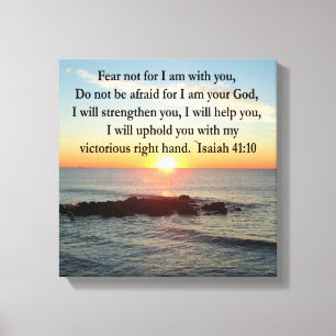 BEAUTIFUL ISAIAH 41:10 SUNRISE CANVAS PRINT