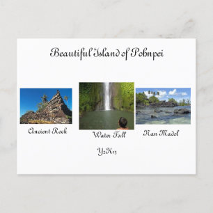 BEAUTIFUL ISLAND OF POHNPEI POST CARD