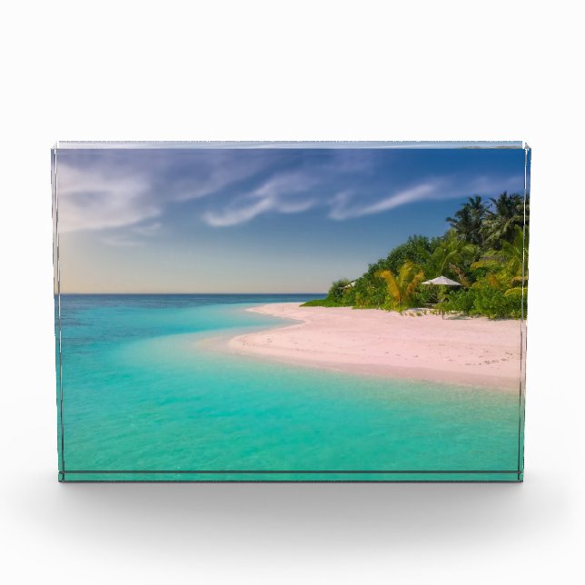 Beautiful Island View With Turquoise Waters Photo Block (Front)