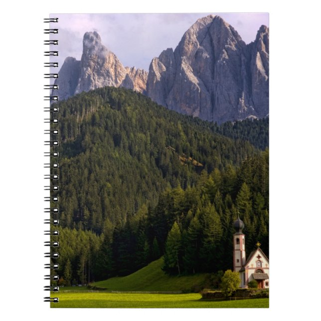Beautiful isolated lonely church called Rainui 2 Notebook (Front)