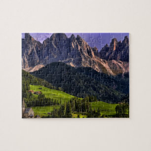 Beautiful isolated lonely church St Maddalena Jigsaw Puzzle