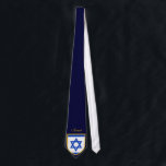 Beautiful Israel Flag Tie<br><div class="desc">Israel Flag Tie. *You can customize colour and text.</div>