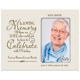 Beautiful Ivory Engraved Photo Memorial Frame