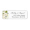Beautiful Ivory White Roses Floral Return Address