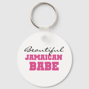 Beautiful Jamaican Babe Keychain