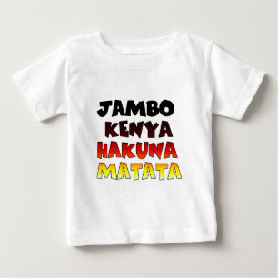 Beautiful Jambo Kenya Hakuna Matata Lovely Art Baby T-Shirt