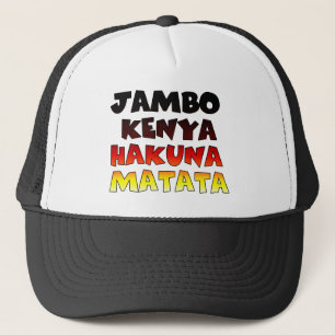 Beautiful Jambo Kenya Hakuna Matata Lovely Art  Trucker Hat