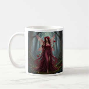 Beautiful January Garnet Fairy Coffee Mug