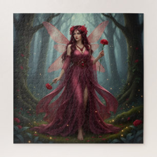Beautiful January Garnet Fairy Jigsaw Puzzle