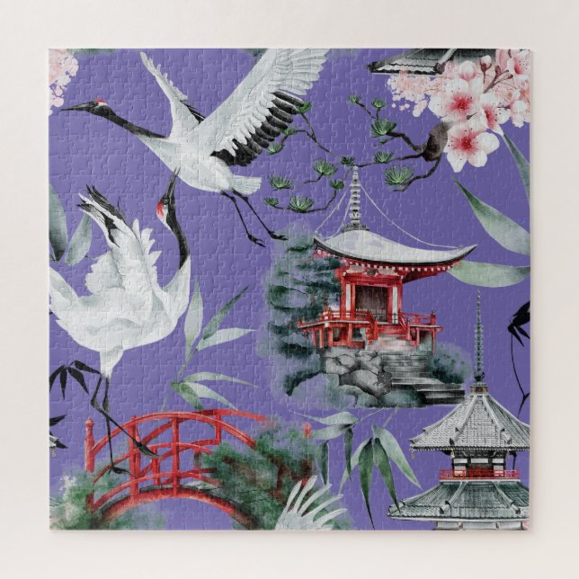 Beautiful Japanese Bird Jigsaw Puzzle (Vertical)