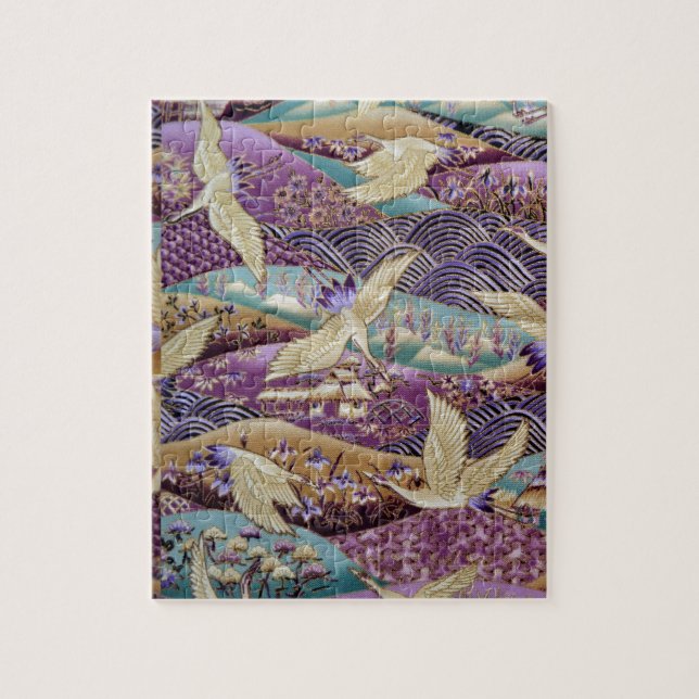 Beautiful Japanese Cranes Jigsaw Puzzle (Vertical)