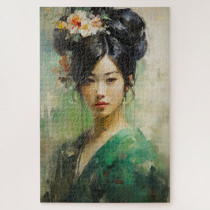 Beautiful Japanese girl Jigsaw Puzzle