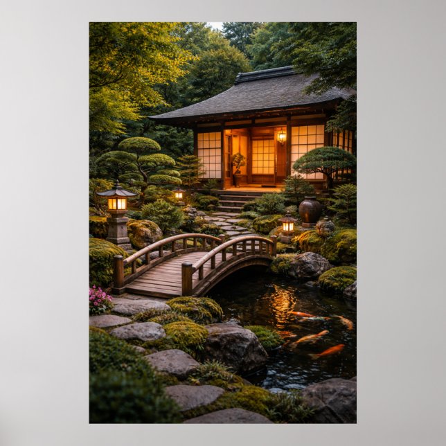 Beautiful Japanese Home & Garden Poster (Front)