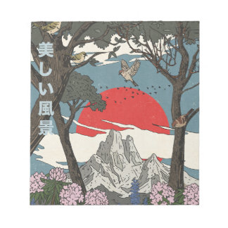 Beautiful Japanese Landscape Notepad
