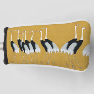 Beautiful Japanese Red Crown Cranes by Ogata Korin Golf Head Cover