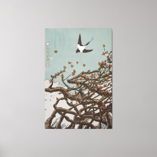 Beautiful Japanese Swallow  Canvas Print