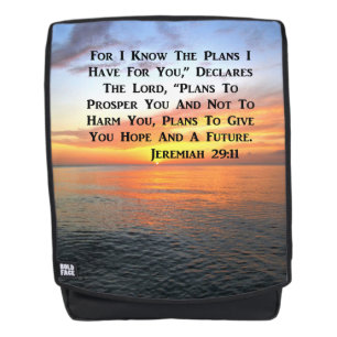 BEAUTIFUL JEREMIAH 29:11 SUNRISE PHOTO BACKPACK