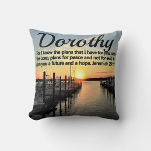BEAUTIFUL JEREMIAH 29:11 SUNSET ON THE LAKE CUSTOM THROW PILLOW