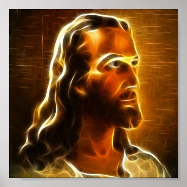 Beautiful Jesus Portrait 2 Poster (Front)