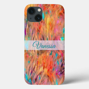 Beautiful Jewel Tones Seamless Pattern Name Case-M iPhone 13 Case