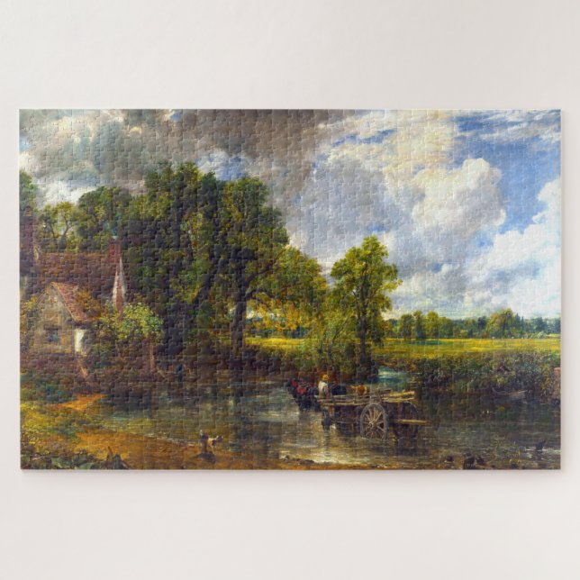 Beautiful John Constable, "The Hay Wain", 1821, Jigsaw Puzzle (Horizontal)