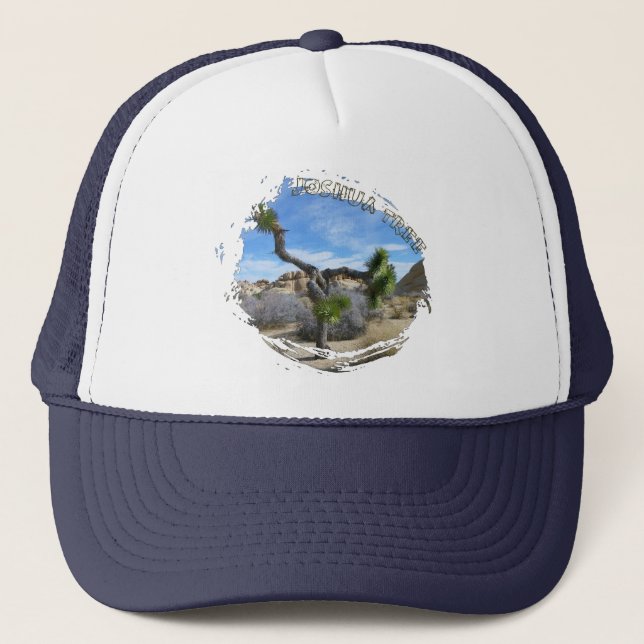 Beautiful Joshua Tree Hat! Trucker Hat (Front)