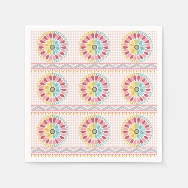 Beautiful K pattern Napkins (Front)