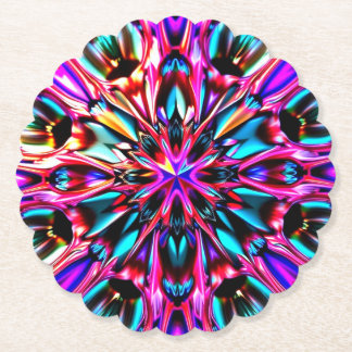 Beautiful Kaleidoscope Jewel Look Coaster