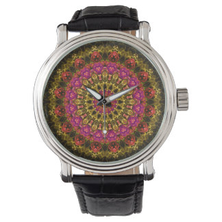beautiful kaleidoscopic mandala pattern watch