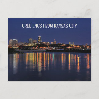 Beautiful Kansas City Skyline Postcard