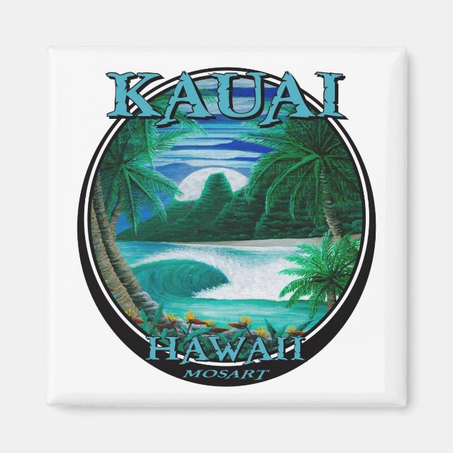 Beautiful kauai hawaii magnet (Front)