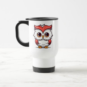 Beautiful Kawaii Style Owl Cartoon-77038 Two-Tone Travel Mug