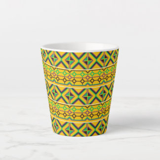 Beautiful Kente Ghana African Ethnic printed Latte Mug