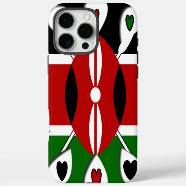 Beautiful Kenya  Lovely Hearts Amazing Pattern Art Case-Mate iPhone Case (Back)