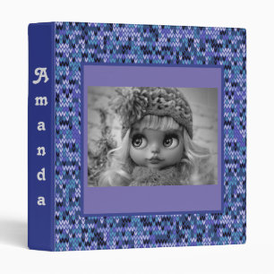 Beautiful , knitting pattern , knitted , blue and binder
