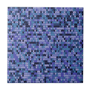 Beautiful , knitting pattern , knitted , blue and  tile