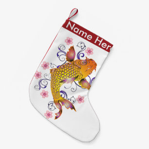 Beautiful Koi Small Christmas Stocking