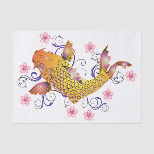 Beautiful Koi Tissue Paper (Front)