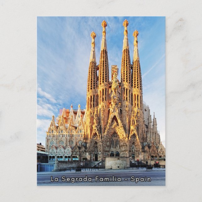 Beautiful La Segrada Familia - Spain Postcard (Front)