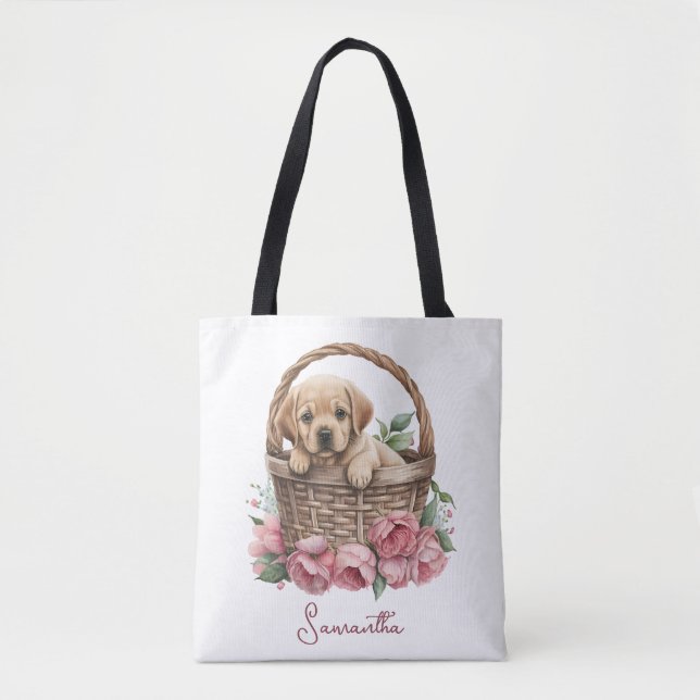 Beautiful Labrador Retriever Puppy  Tote Bag (Front)