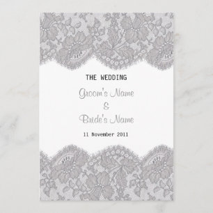 Beautiful Lace Design Invitation