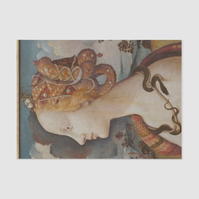 Beautiful lady face decoupage tissue paper (Front)