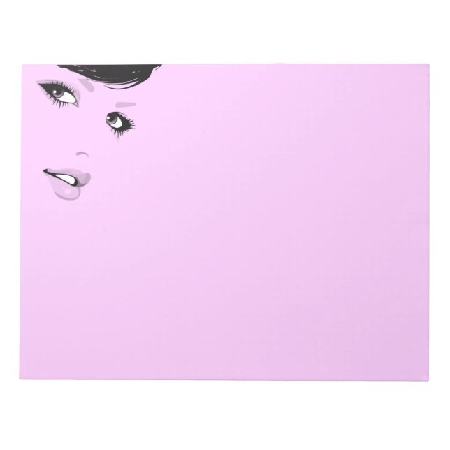 Beautiful Lady Notepad (Front)
